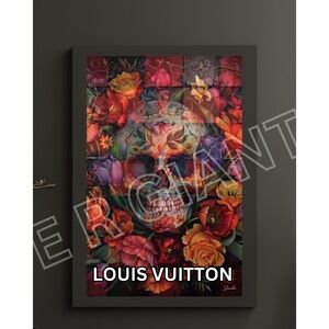DAY OF THE DEAD Louis Vuitton Print Wall Art  11x17  Trendy Wall Art by Denardai